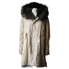 Mr And Mrs Italy Army Parka Jacket With Coyote And Raccoon Fur