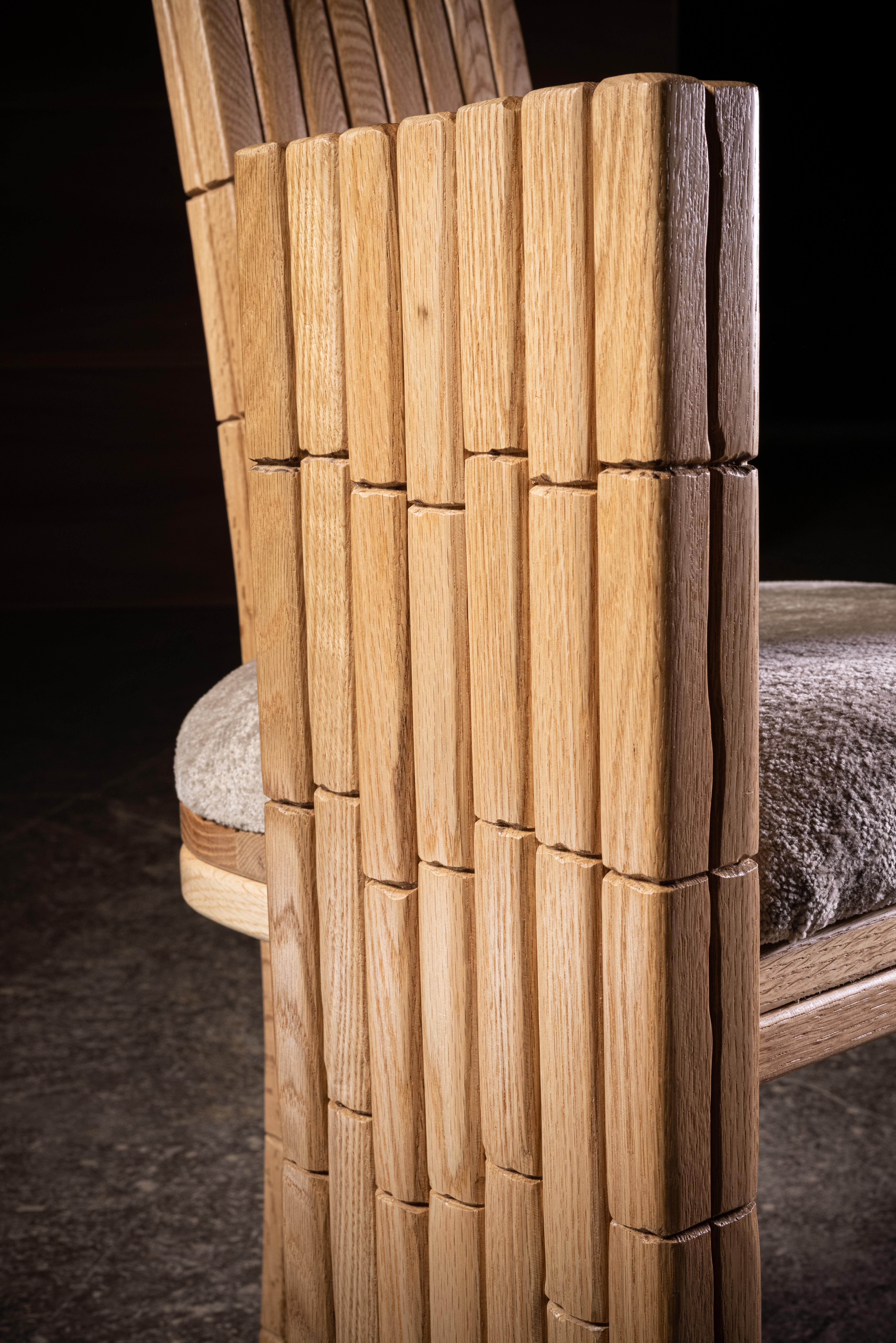 Modern Mr. B Armchair in Natural Oak by No Age Studio For Sale