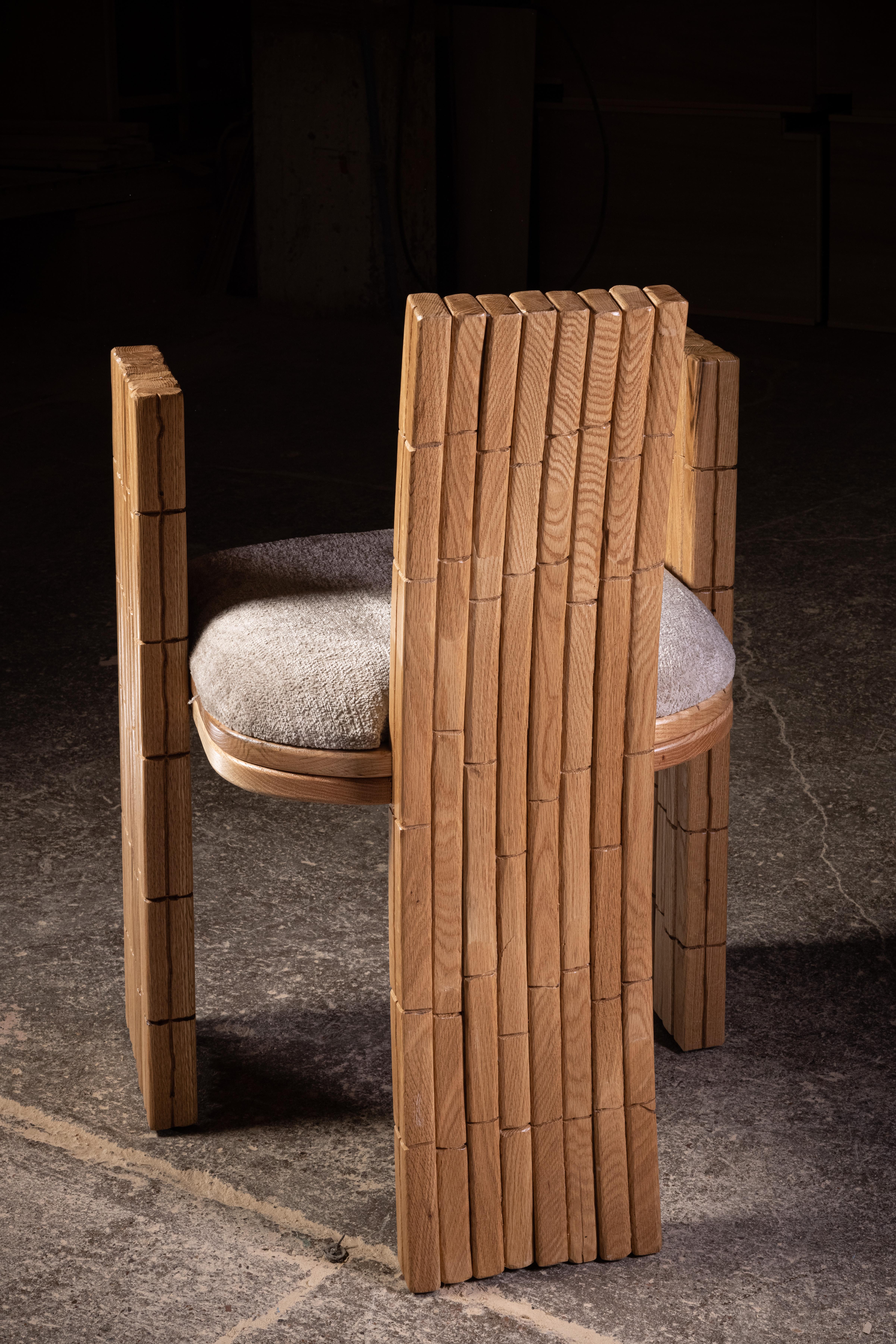 Mr. B Armchair in Natural Oak by No Age Studio For Sale 1