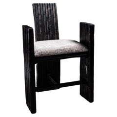 Mr. B, Weathered Black Oak Armchair