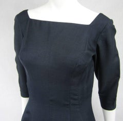 Mr. Blackwell 1960's Silk Buttons Dress