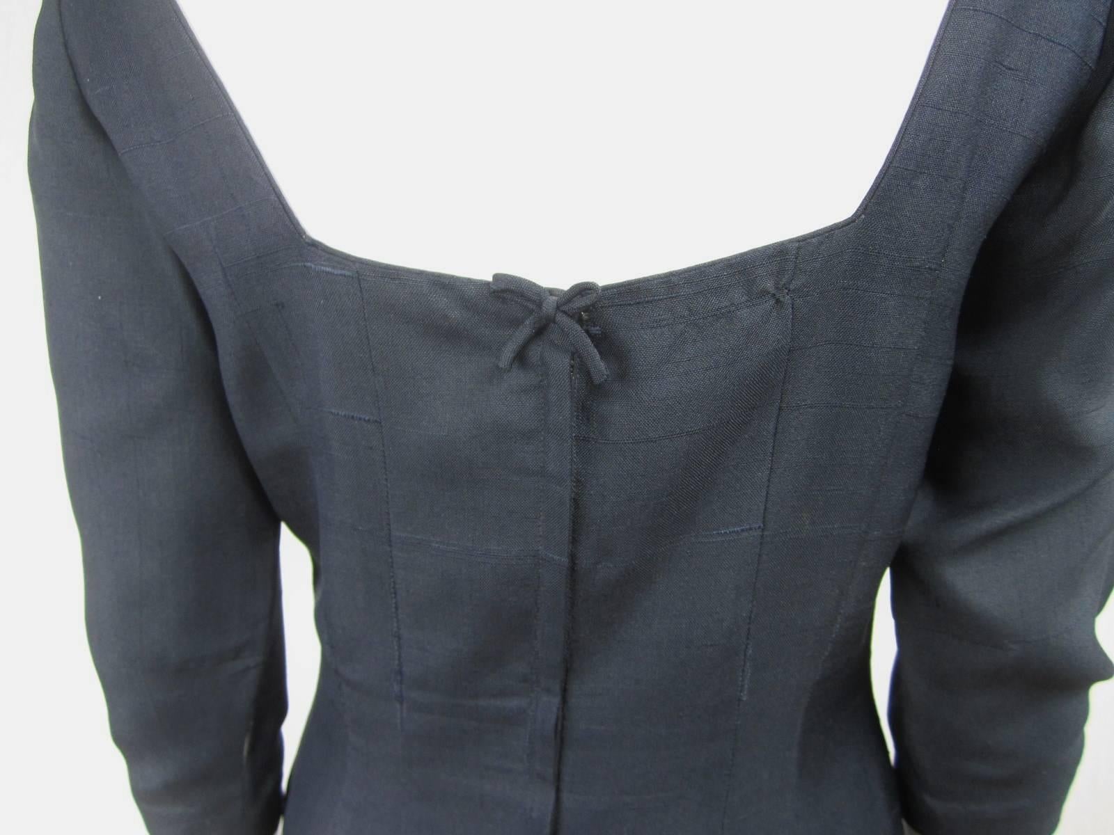 Women's Mr. Blackwell 1960's Silk Buttons Dress For Sale