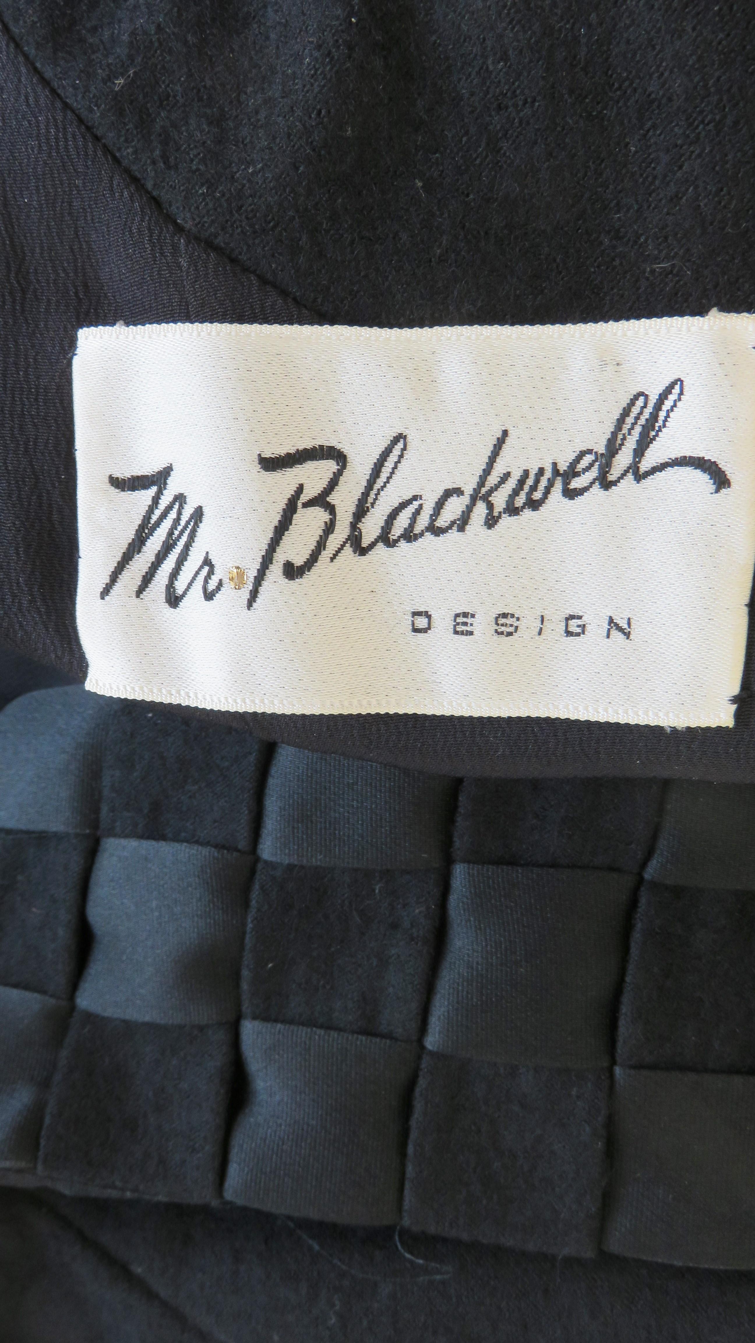 Mr Blackwell Woven Hem and Collar 1950s Dress For Sale 11