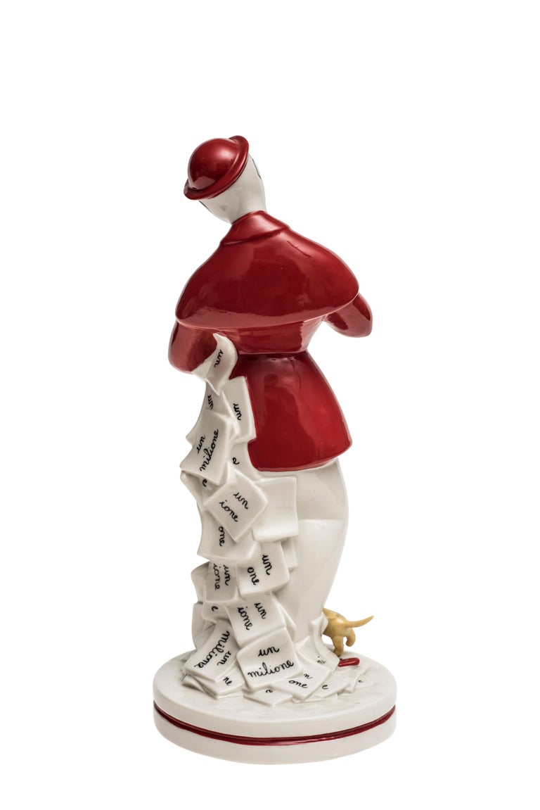 Il signor Bonaventura, scultura d'epoca di Luigi Fabris e Sergio