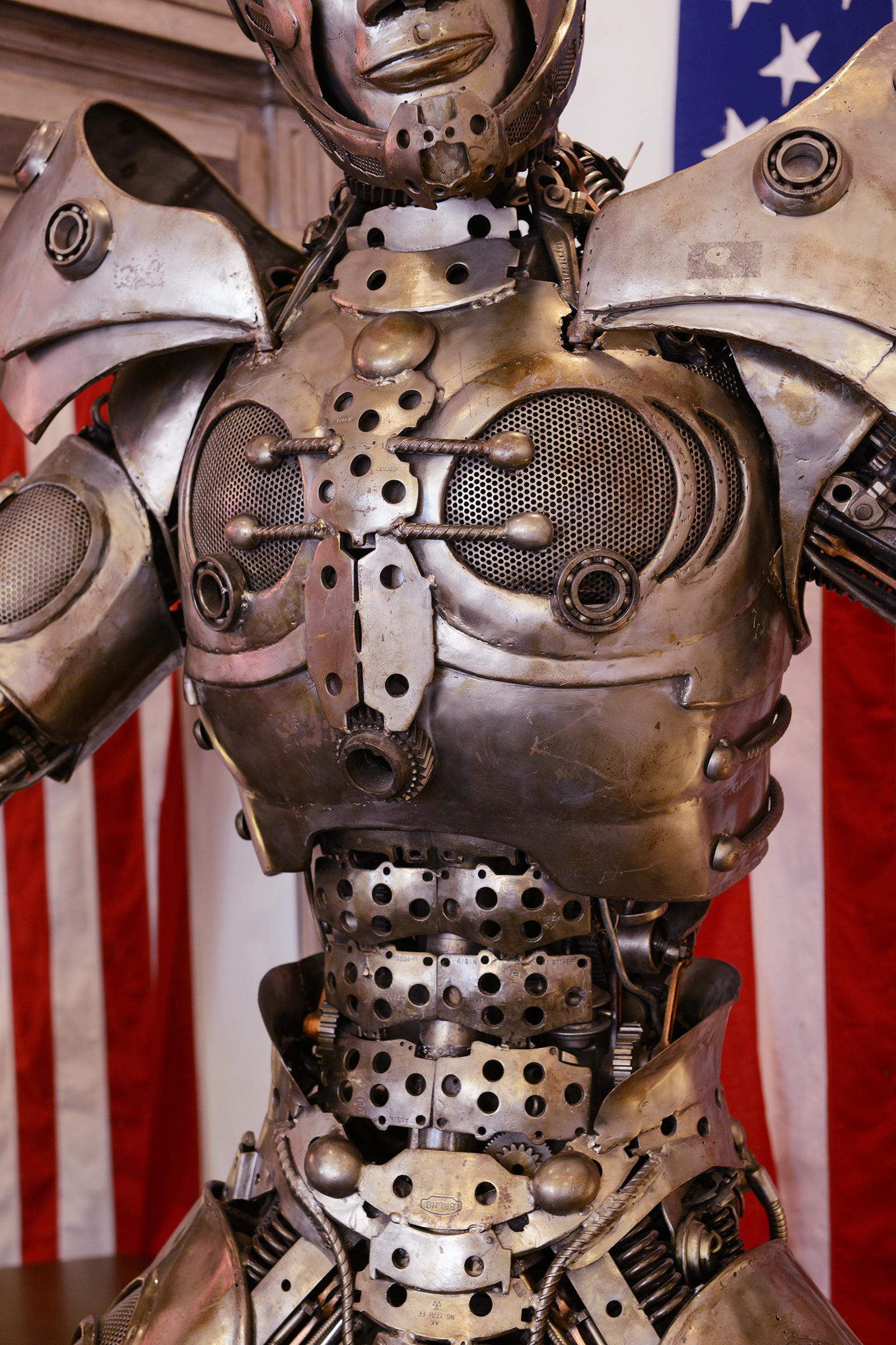Escultura del guerrero de Mr Boy Robot en venta 4