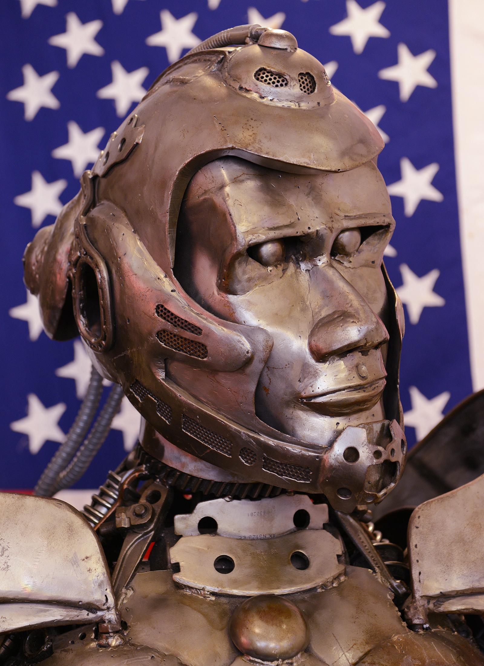 Mr Boy Robot Warrior Sculpture For Sale 5