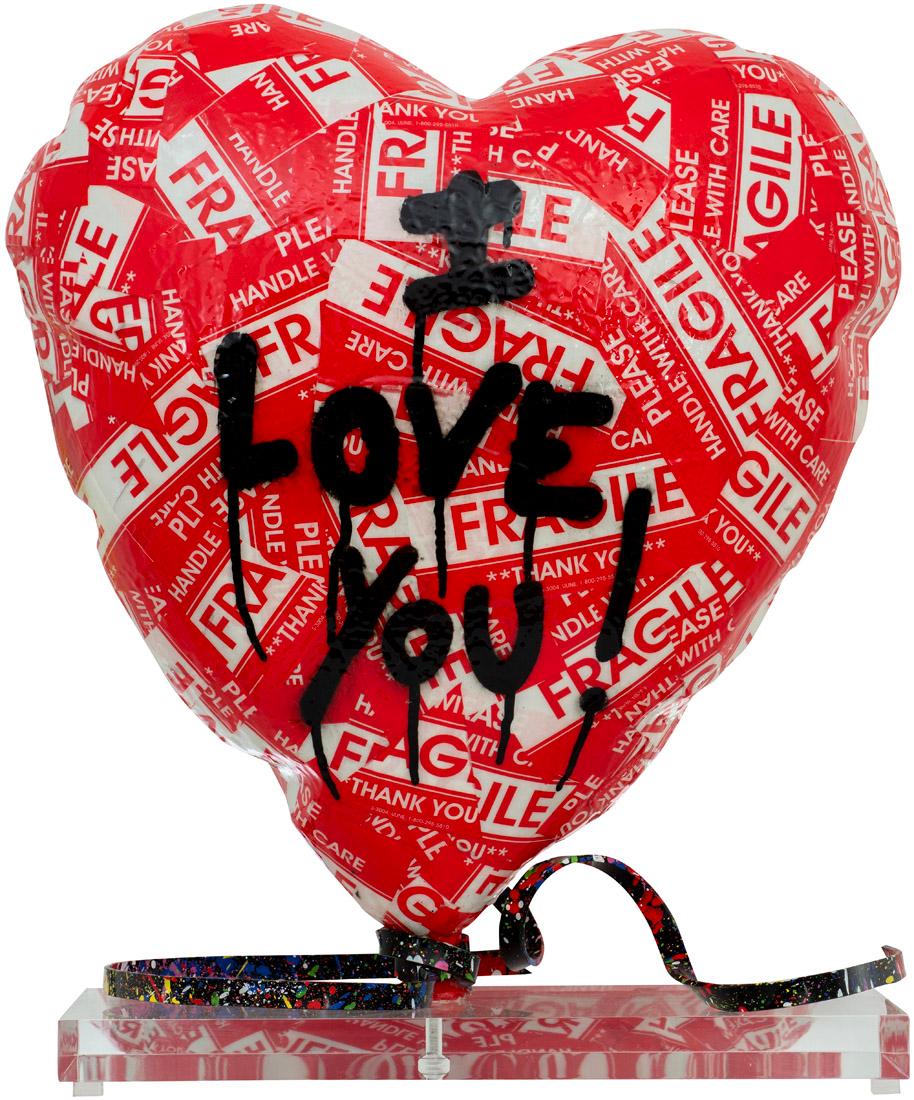 Ballonherz - Ich liebe dich!