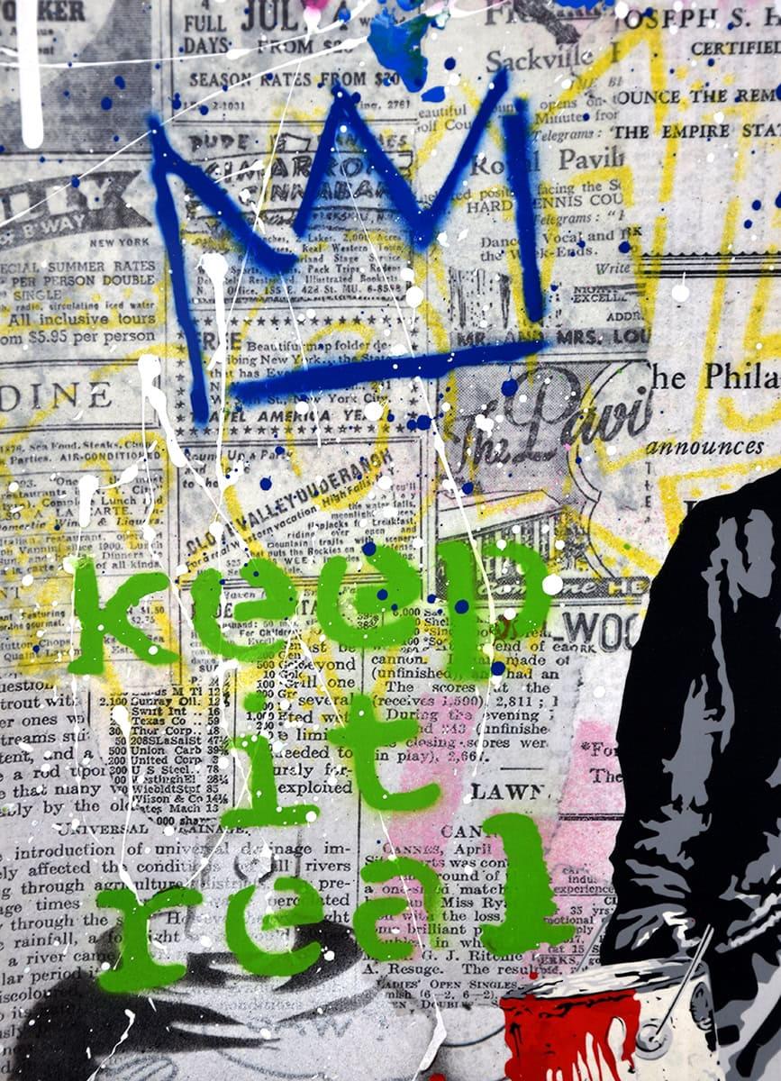 Chaplin - Street Art Print by Mr Brainwash
