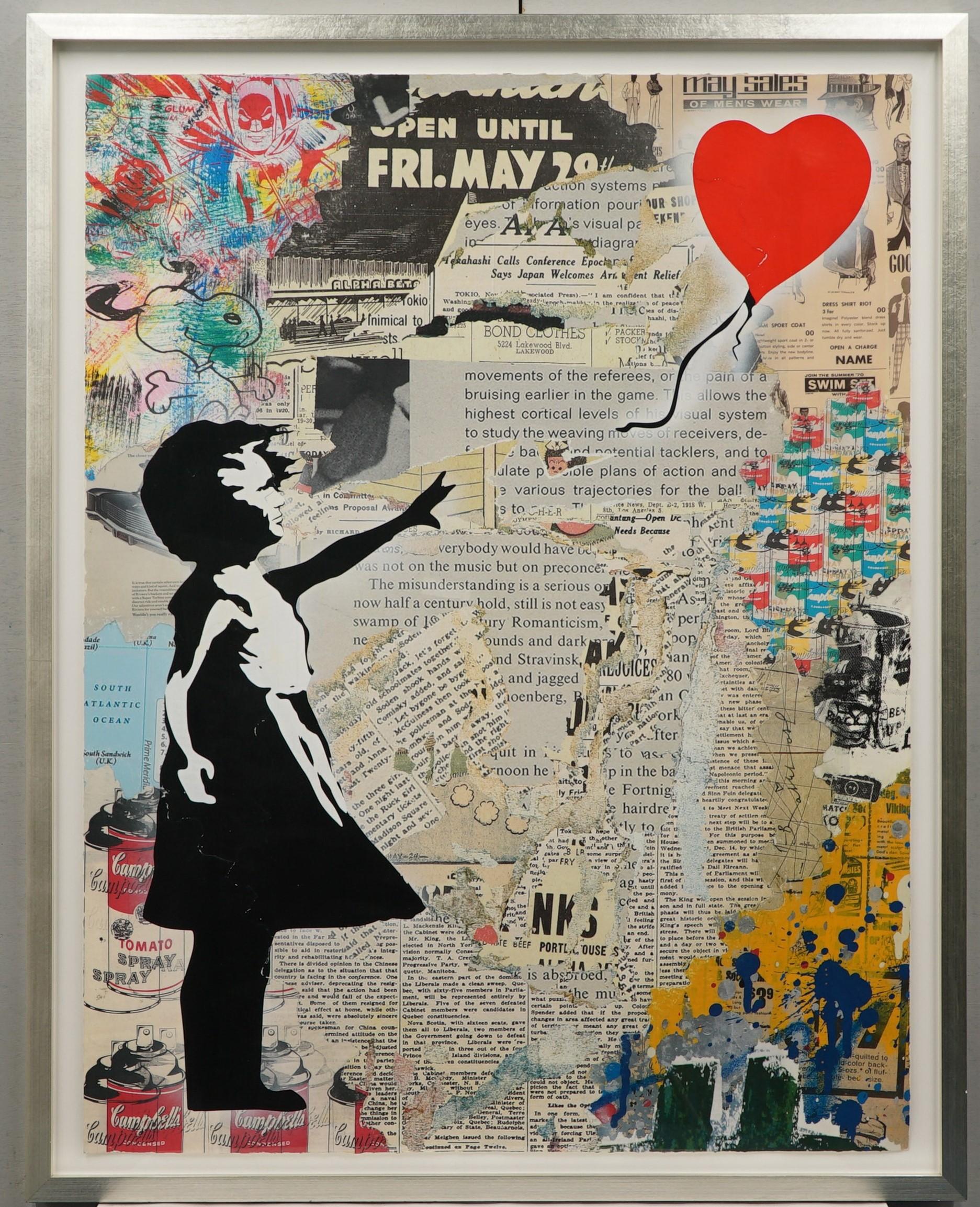 Mr Brainwash

Chica de los Globos, 2022

Serigrafía en colores y técnica mixta

Firmado a mano en tinta abajo a la derecha, firmado a mano y fechado en el reverso

Con la inscripción "UNQ21218" y un dibujo (en el reverso)

Numerado 1/1 

Es