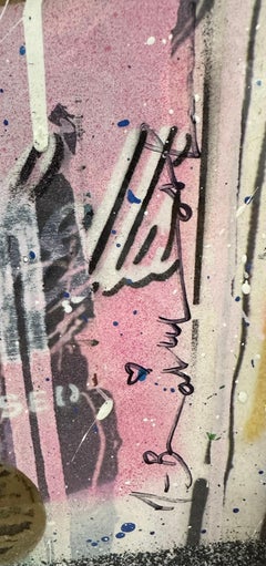 Mr Brainwash, Balloon Girl, silkscreen and mixed media on paper, hand signed