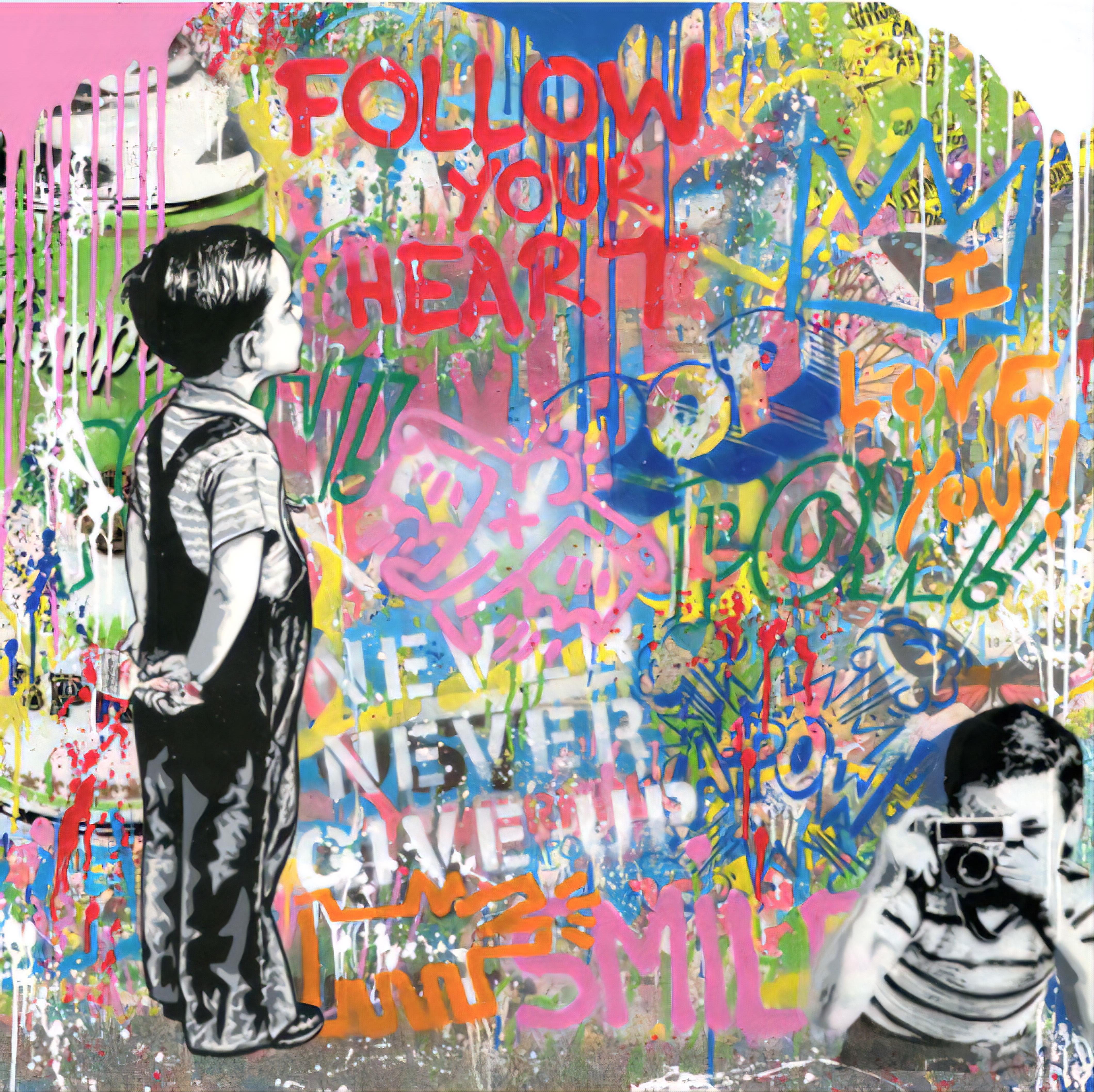 With All My Love - Art by Mr Brainwash