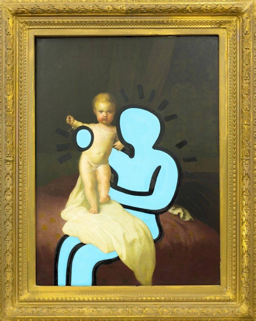 Mr Brainwash Abstract Painting - Baby Love 