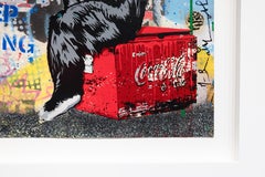 'Follow Your Dreams-Keep Smiling' Street Art Multi Media Painting