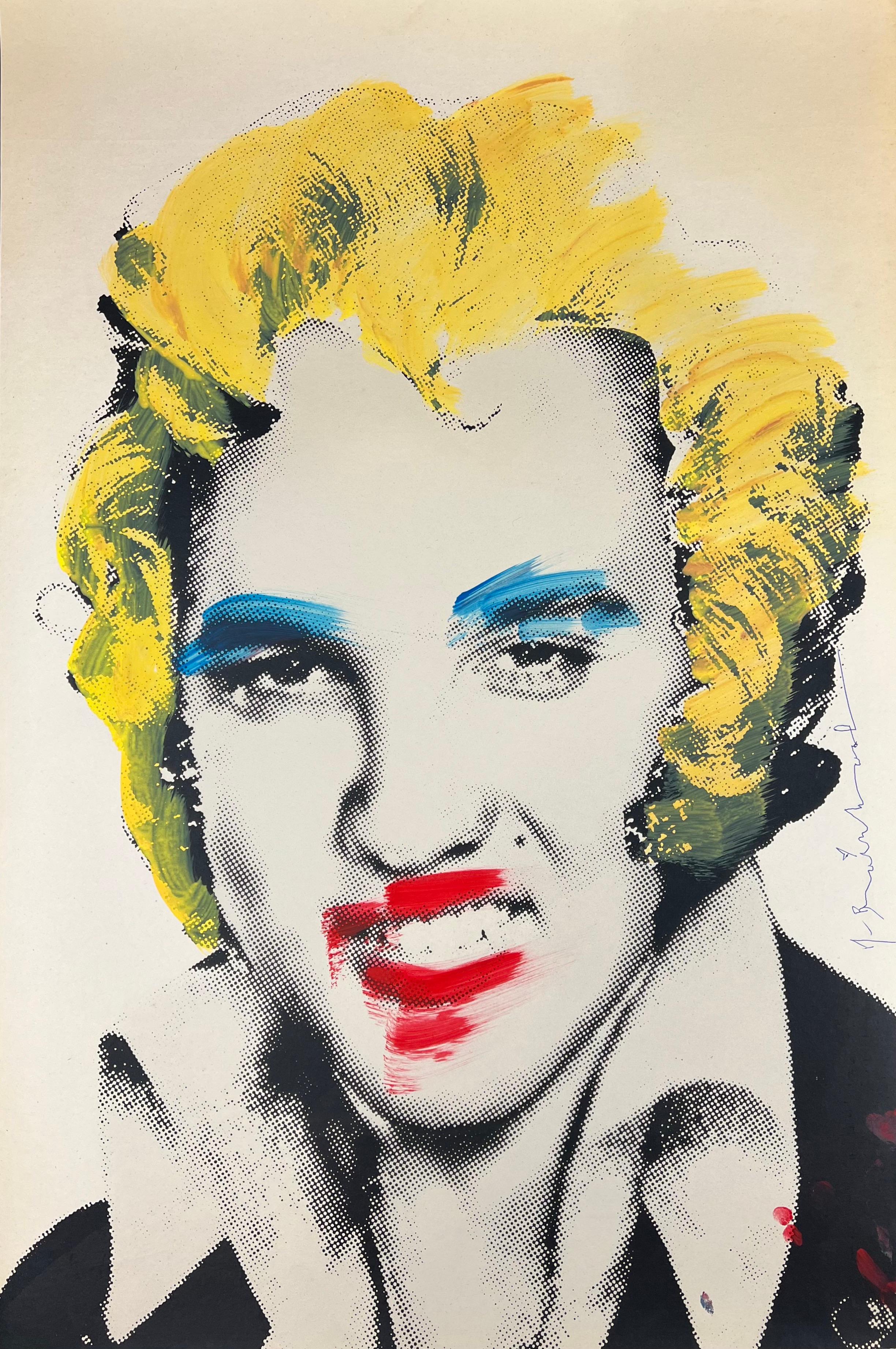 Mr Brainwash Portrait Print - Mr. Brainwash ( 1966 ) – Elvis – Acrylic and screenprint on paper – 2009