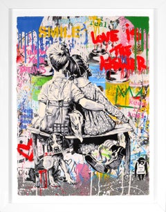 'Work Well Together - Follow Your Dreams' Street Art Collage Painting, 2022