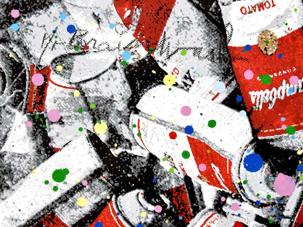 Campbell's - Gray Still-Life Painting by Mr Brainwash