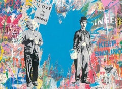 Juxtapose - Mr. Brainwash, Pop Art, Street Art, Silkscreen and Mixed Media.