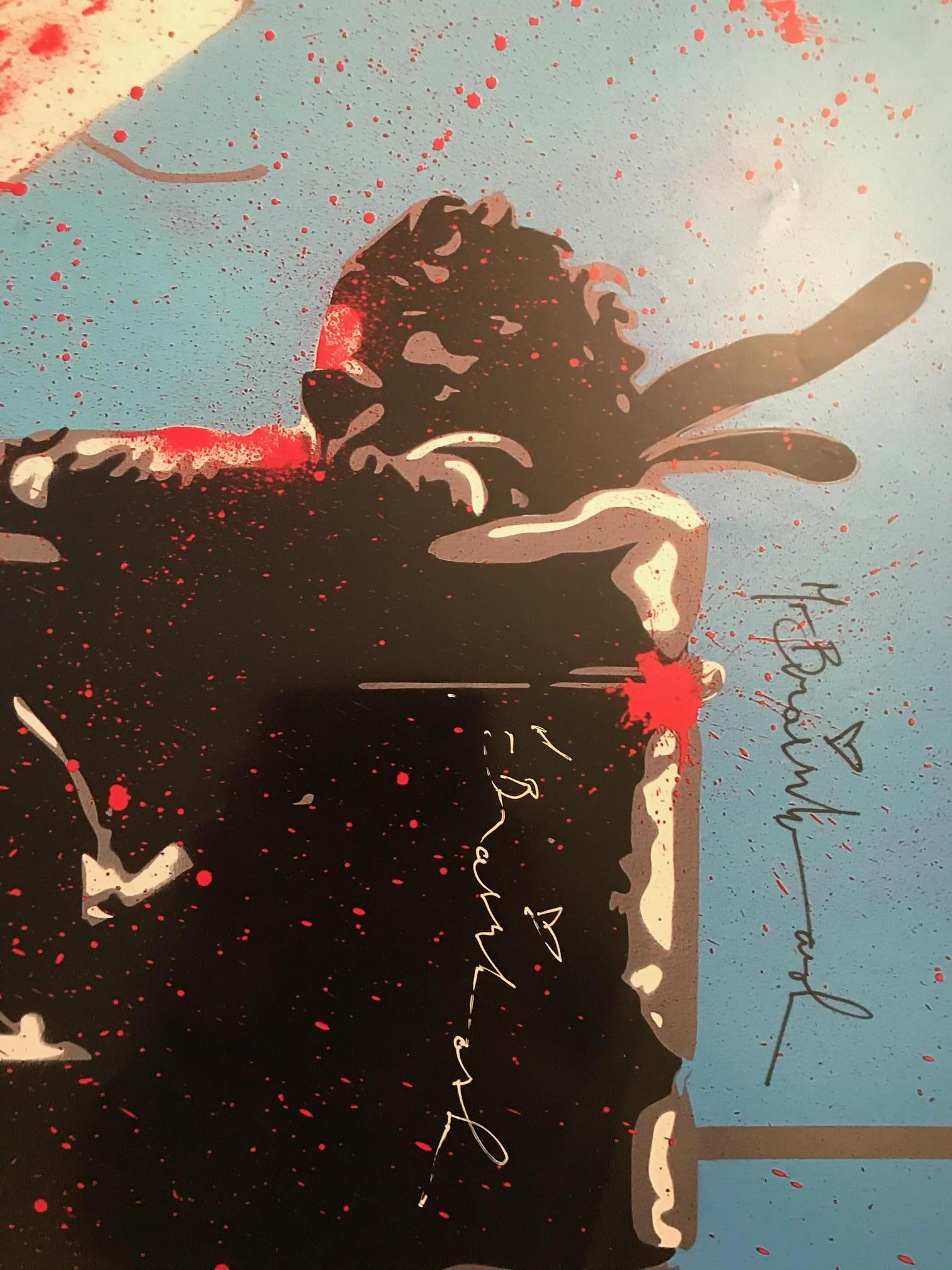 Max Spray Signed Edition NYC Icons Show Signed Very Rare 2010 Mr. Brainwash MBW - Print by Mr Brainwash