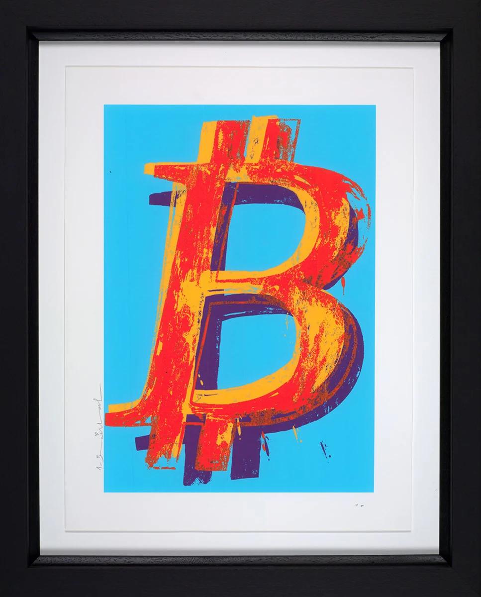 Mr. Brainwash, Bitcoin - Blue, Street Art