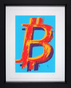 Mr. Brainwash, Bitcoin - Blue, Street Art