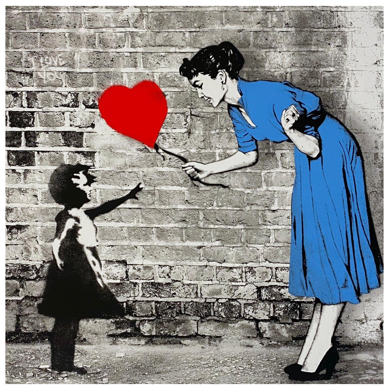 Mr. Brainwash - Love Catcher (blu), Arte di strada