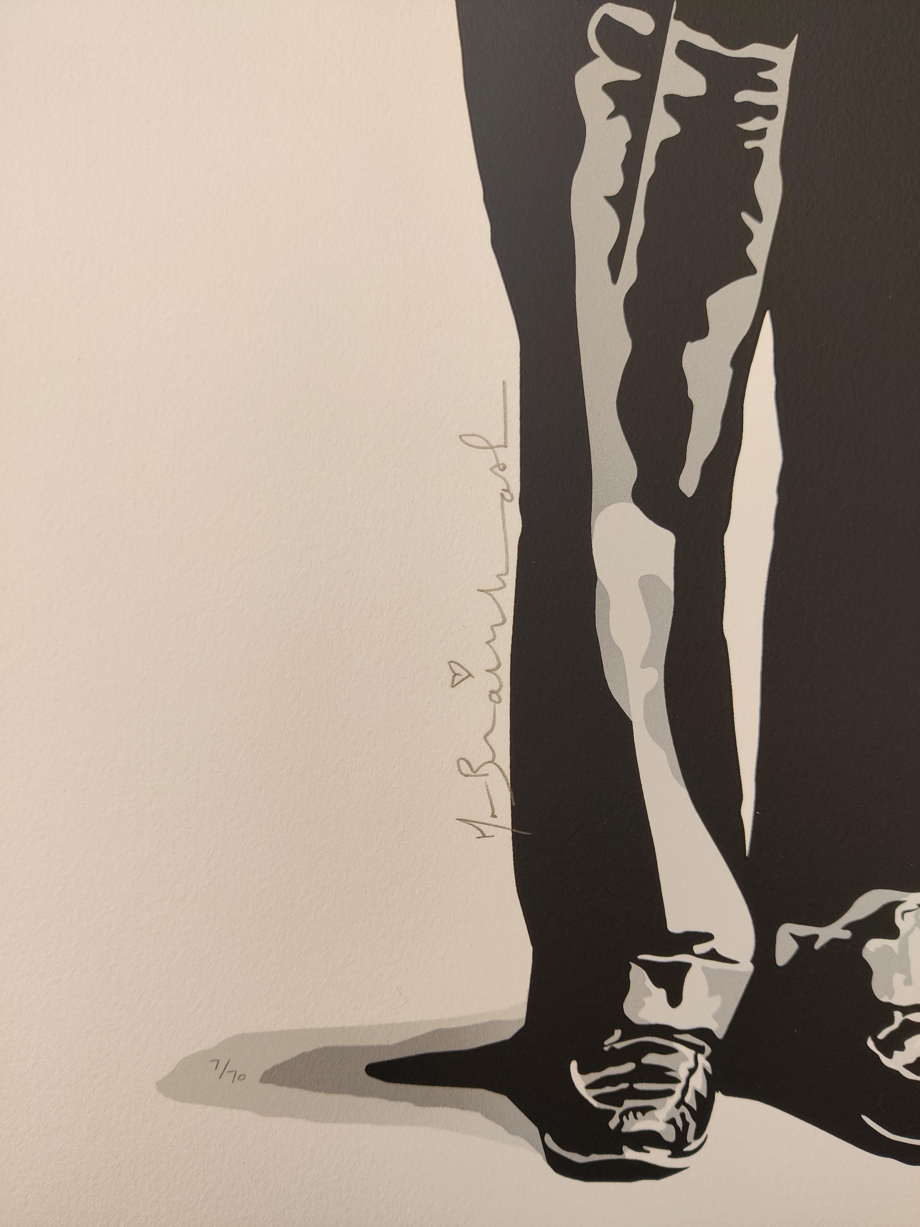 Mr Brainwash 
L'amore è la risposta - MC2 (Pink), 2012
Serigrafia su carta vergata BFK Rives, 2012
Firmato a mano a matita, datato a pastello rosso e firmato con l'impronta digitale dell'artista sul retro.
Numerato 7/70
Foglio: 76 x 57 cm