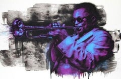 Mr Brainwash  Screen Print Miles Davis 2015