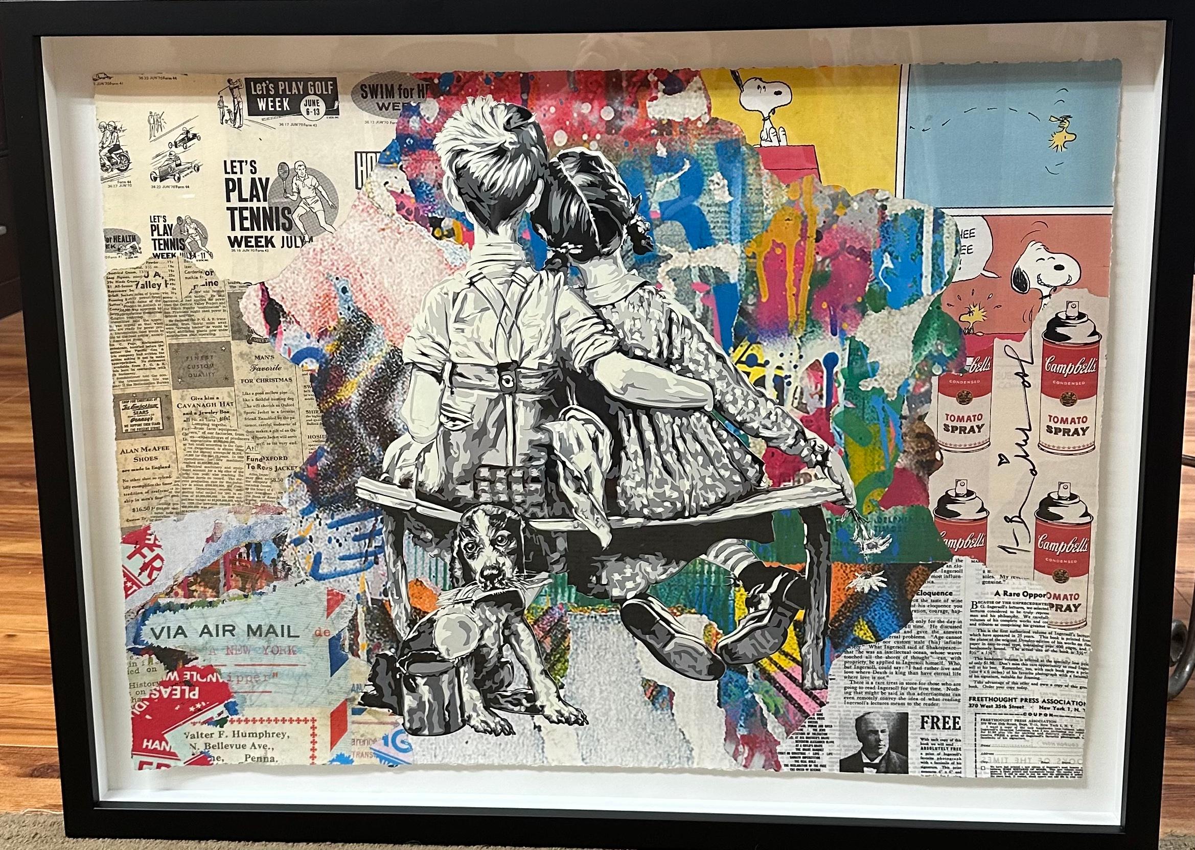 Mr Brainwash, Work Well Together, silkscreen on paper For Sale 2