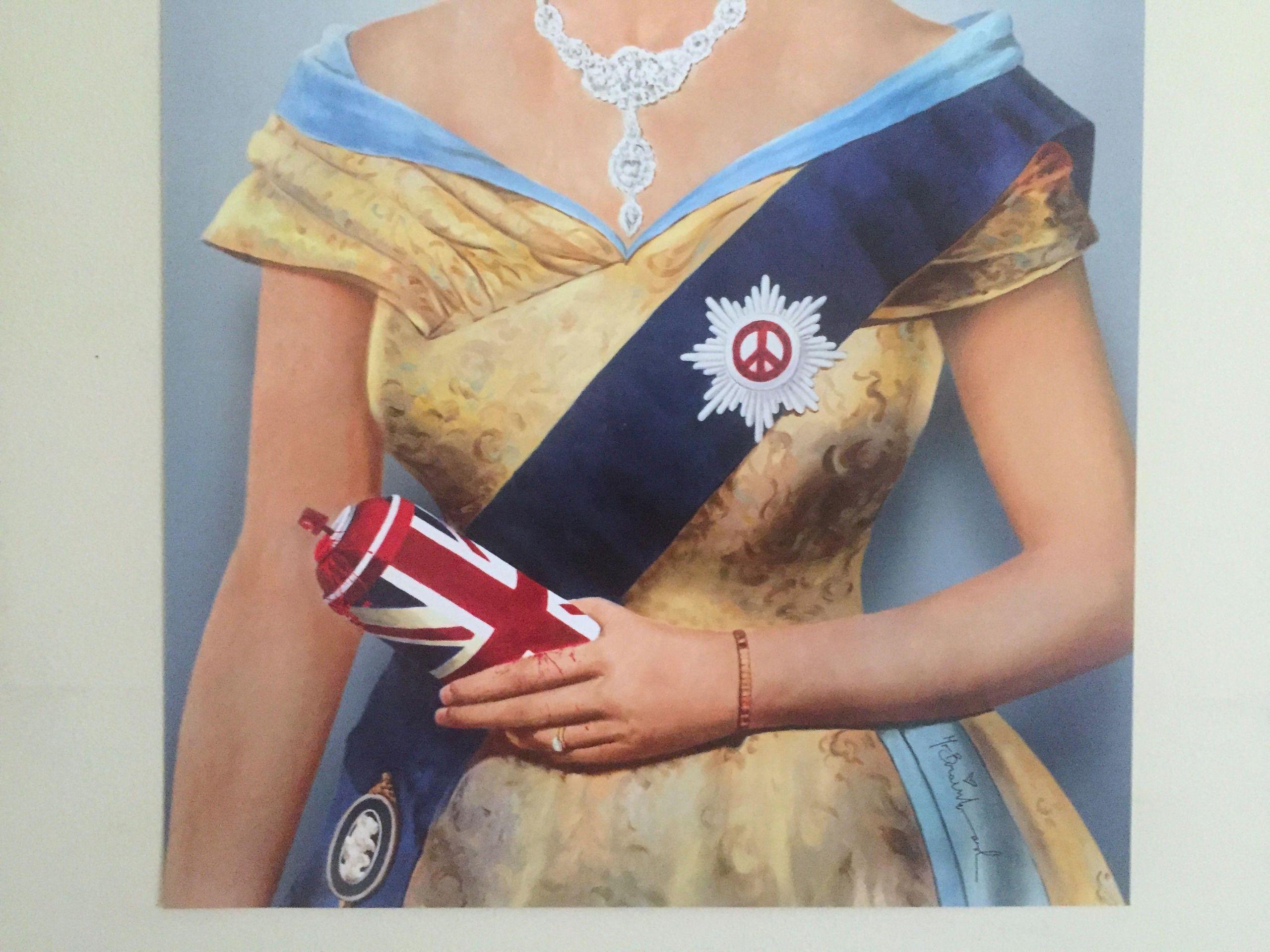 Queen Elizabeth II - Print by Mr Brainwash