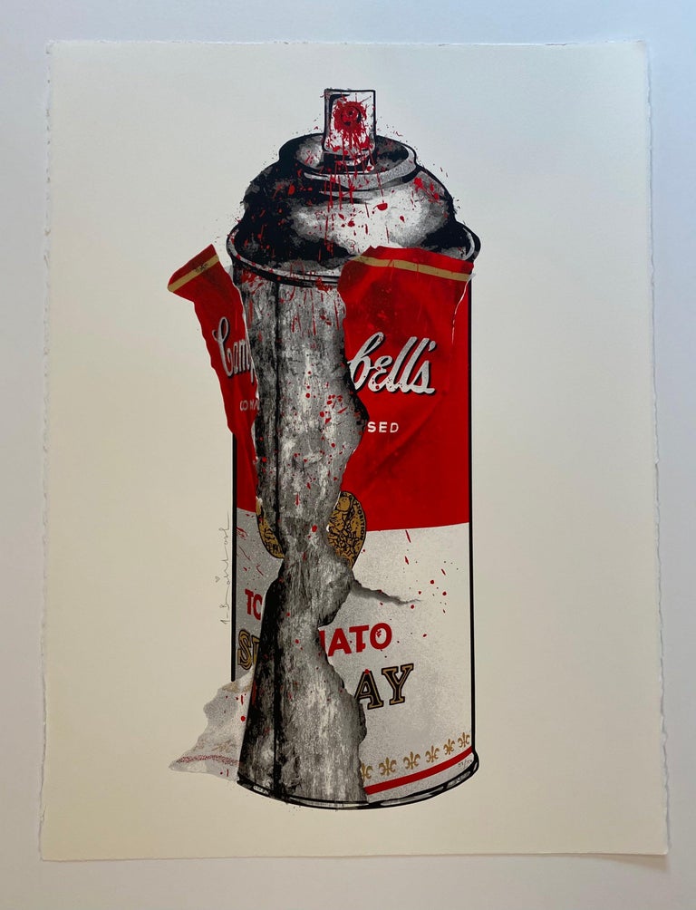Mr Brainwash Torn Spray Can For Sale at 1stDibs