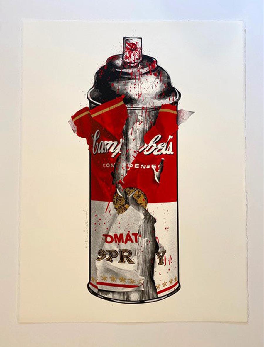 Torn Spray Can - Print by Mr Brainwash