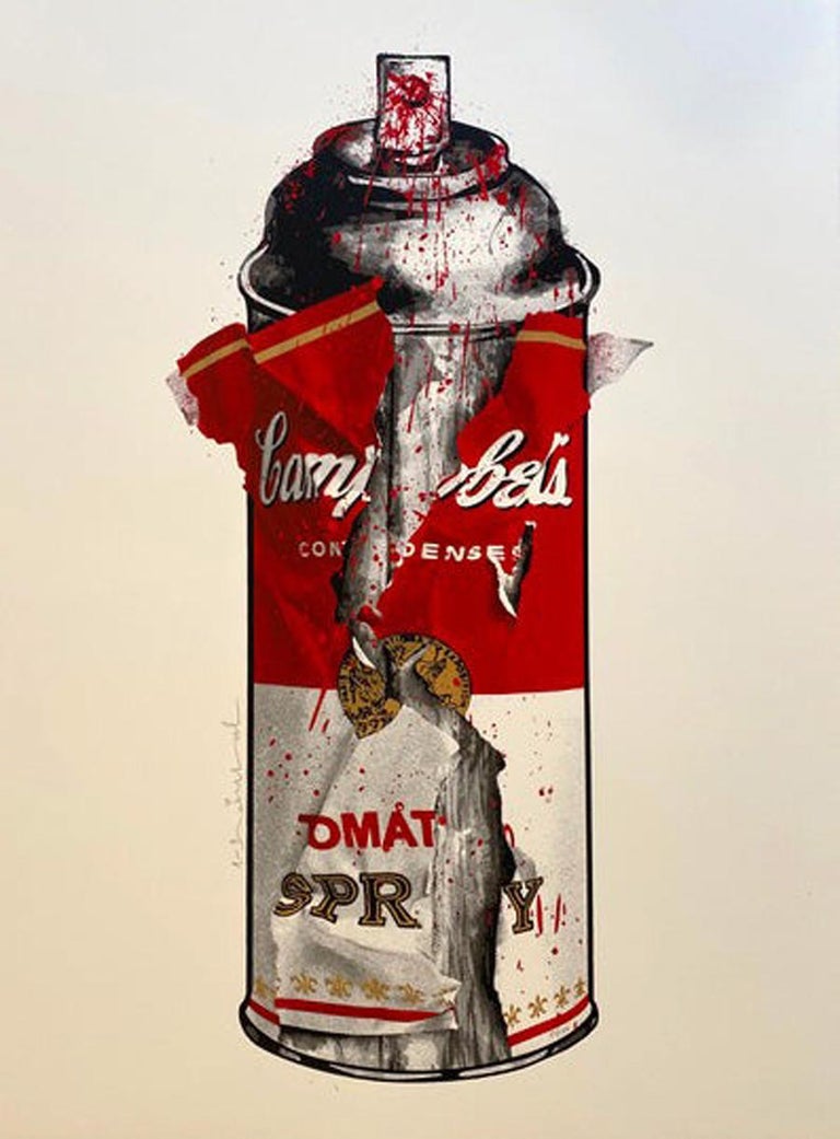 Mr Brainwash Torn Spray Can For Sale at 1stDibs