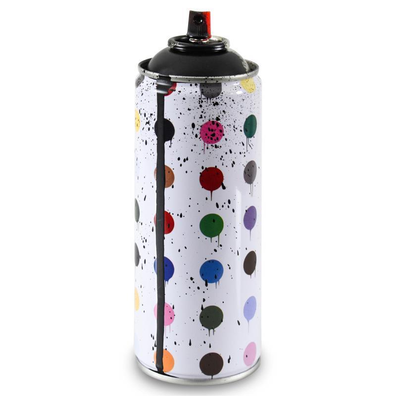 "Hirst Dots (Black)" Limited Edition Hand Painted Spray Can