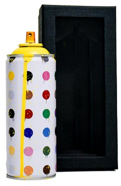 MR. BRAINWASH HIRST DOTS SPRAY CAN (Yellow Hand Finished)