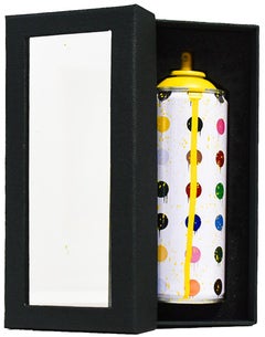 MR. BRAINWASH Hirst Dots Spray Can (Yellow Hand Finished)