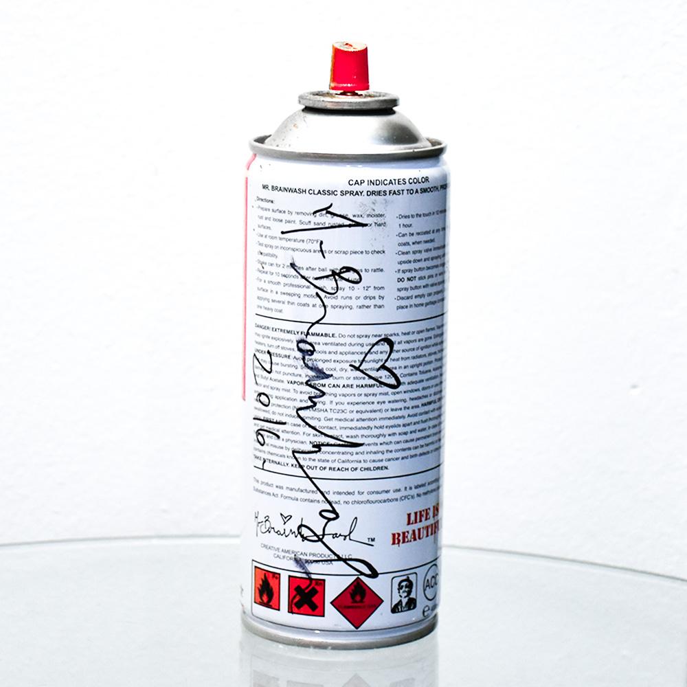 New York Spray Can (Gold Hand Finished) - Contemporary Sculpture by Mr Brainwash