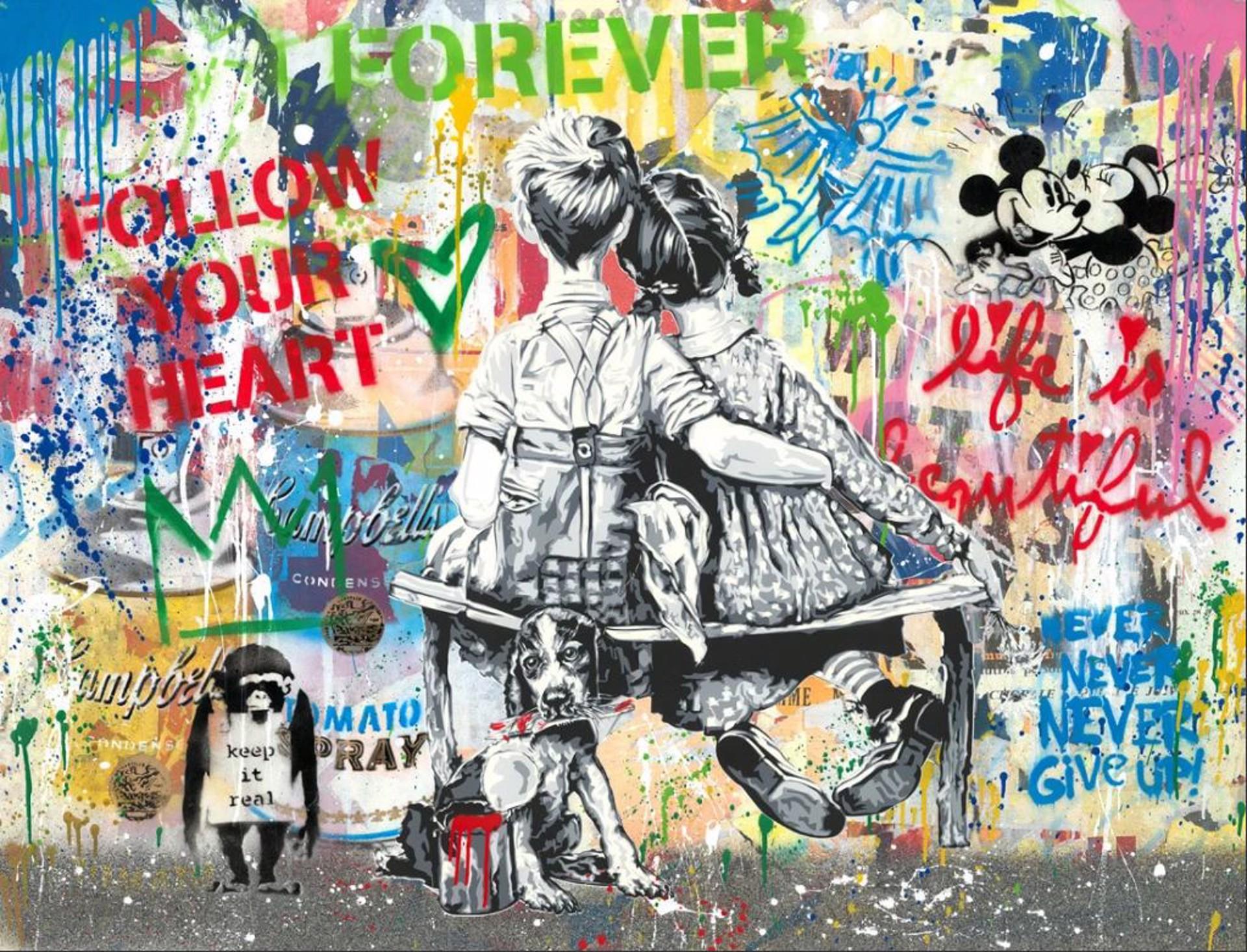 Work Well Together - Painting by Mr. Brainwash (b. 1966)