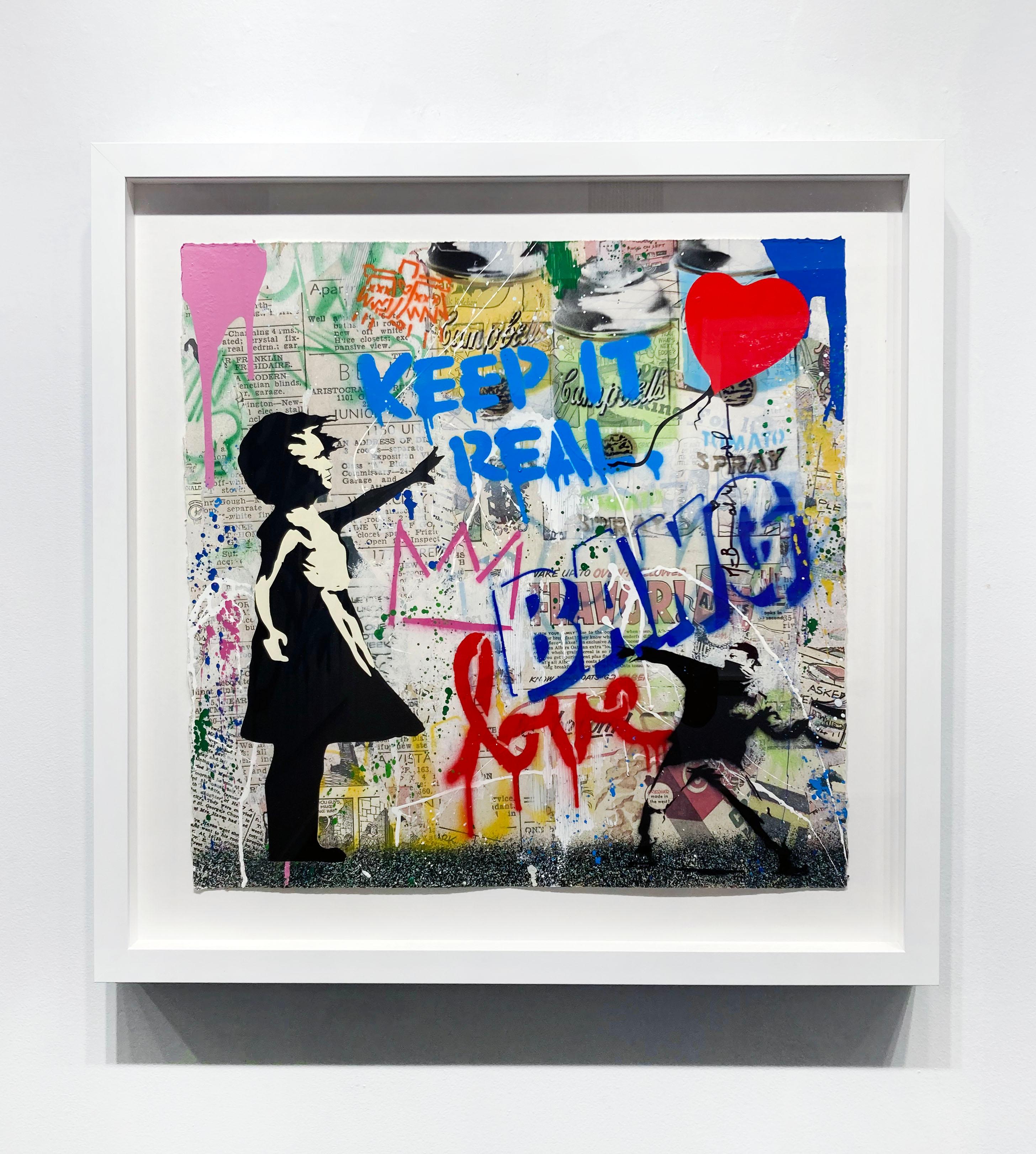 Balloon Girl - Street Art Mixed Media Art by Mr. Brainwash