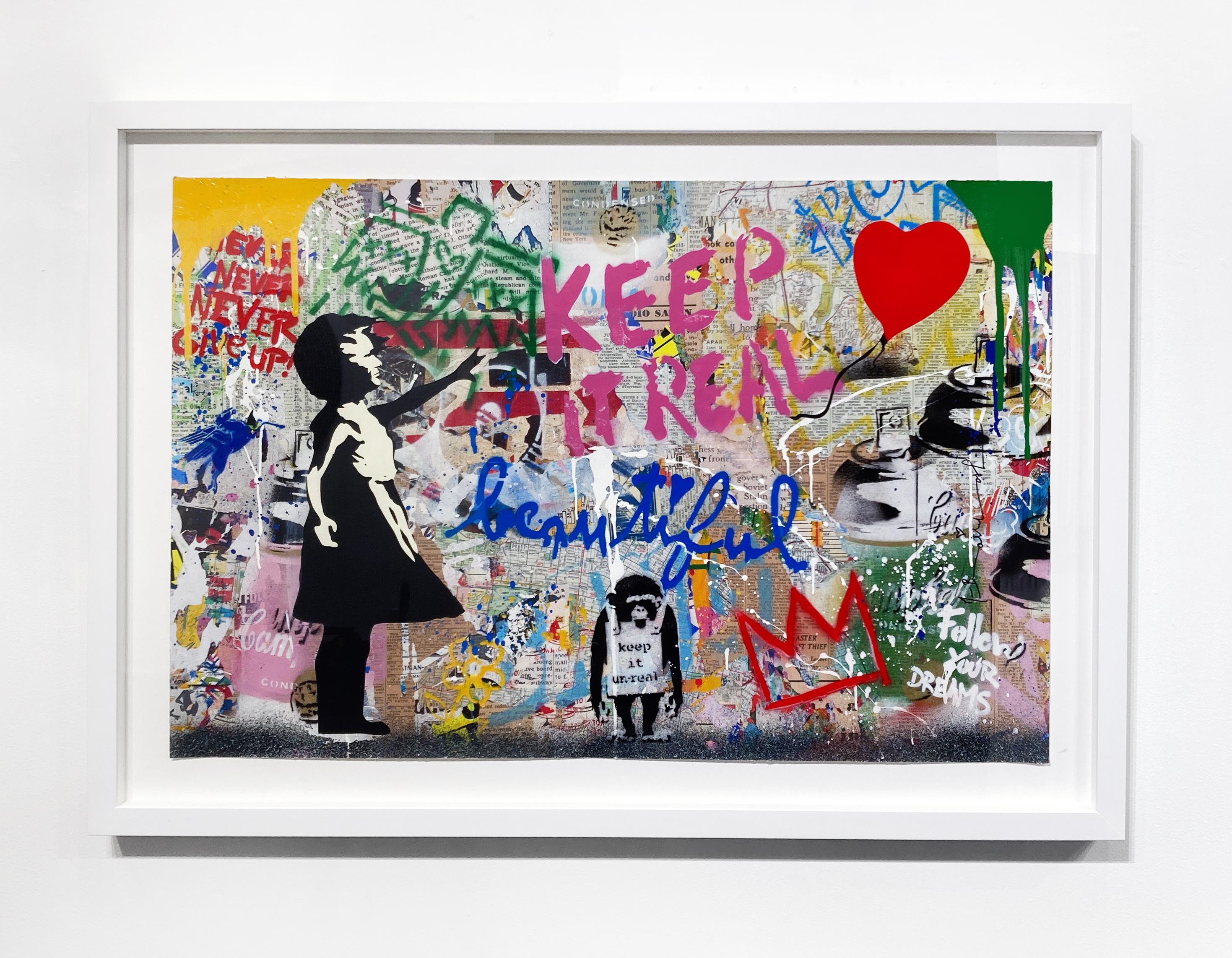 Balloon Girl - Street Art Mixed Media Art by Mr. Brainwash