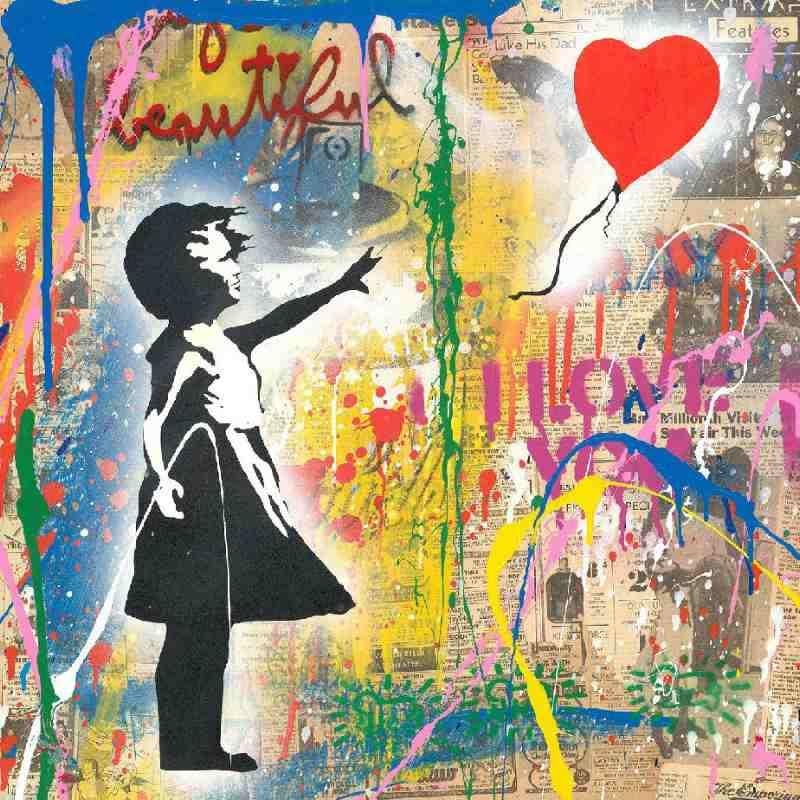 Balloon Girl - Mixed Media Art by Mr. Brainwash