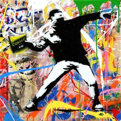 Banksy Thrower (12) by Mr. Brainwash