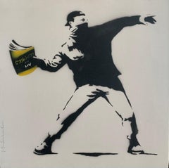 Banksy Thrower (15) by Mr. Brainwash