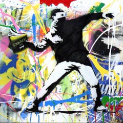 Banksy Thrower (17) by Mr. Brainwash