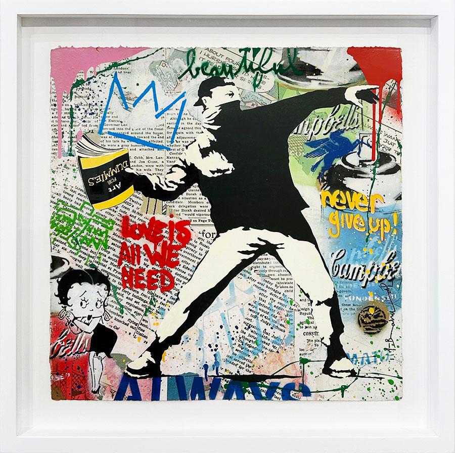 Lanzador Banksy - Mixed Media Art de Mr. Brainwash