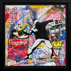 Banksy Thrower (original painting)