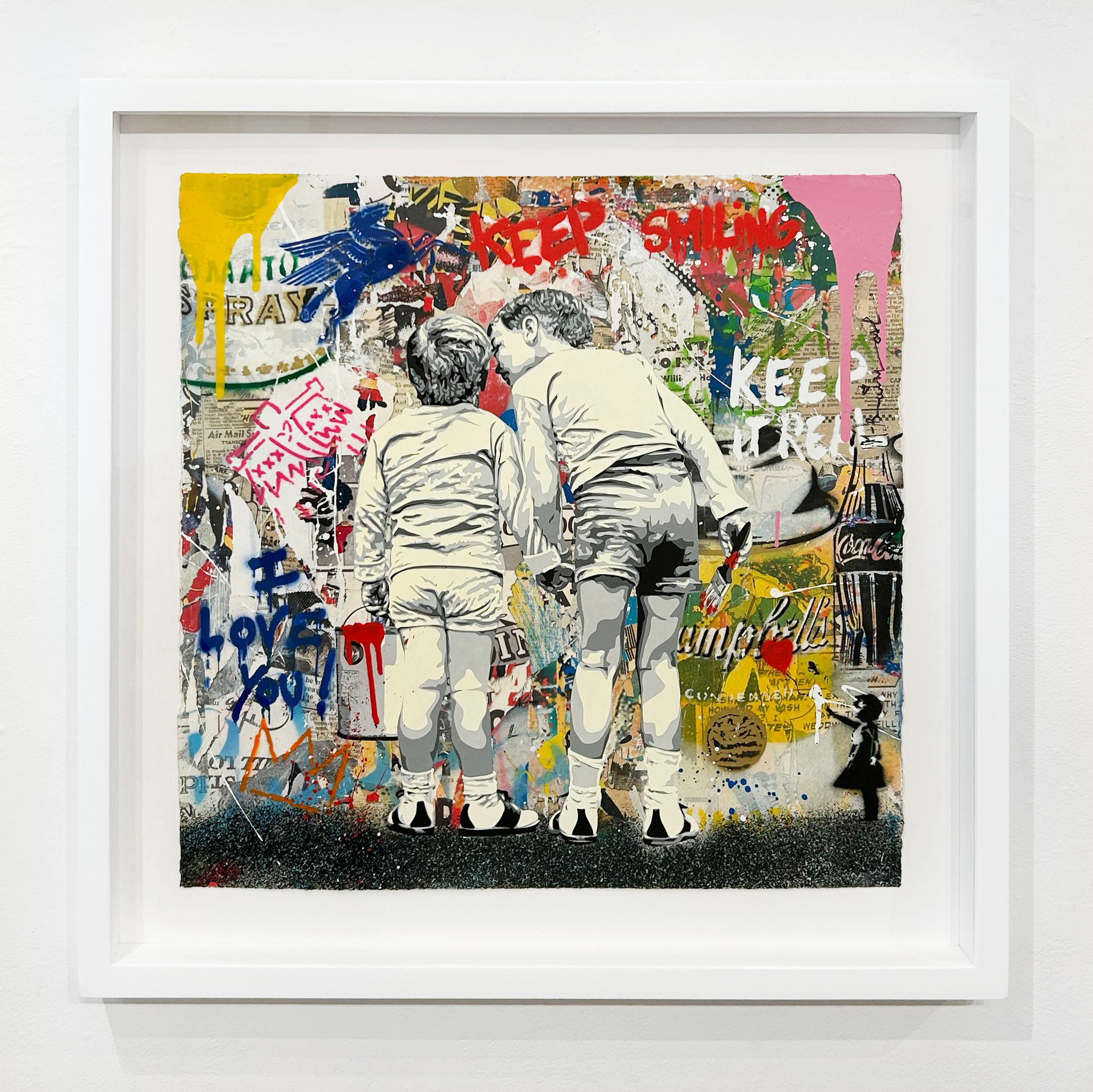 Conseils d'un frère - Art urbain Mixed Media Art par Mr. Brainwash