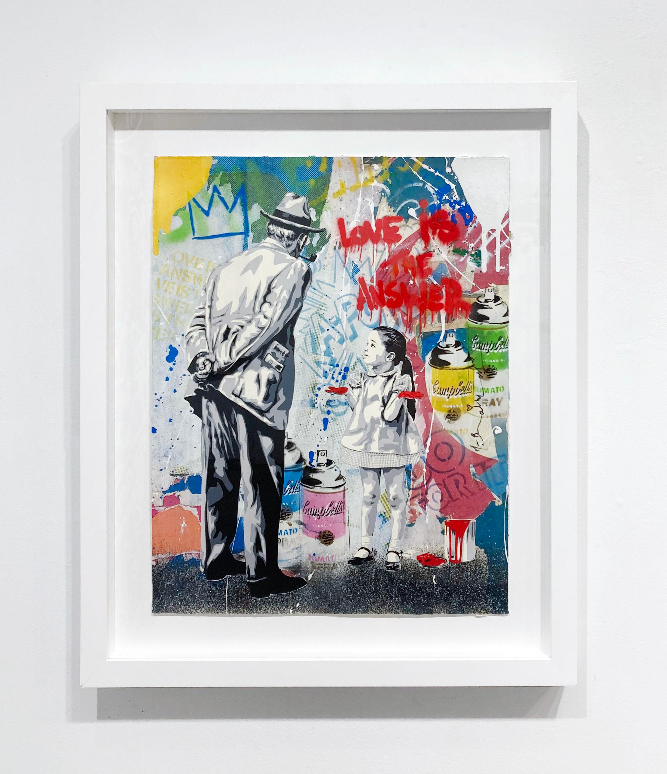 Pris en flagrant délit - Art urbain Mixed Media Art par Mr. Brainwash
