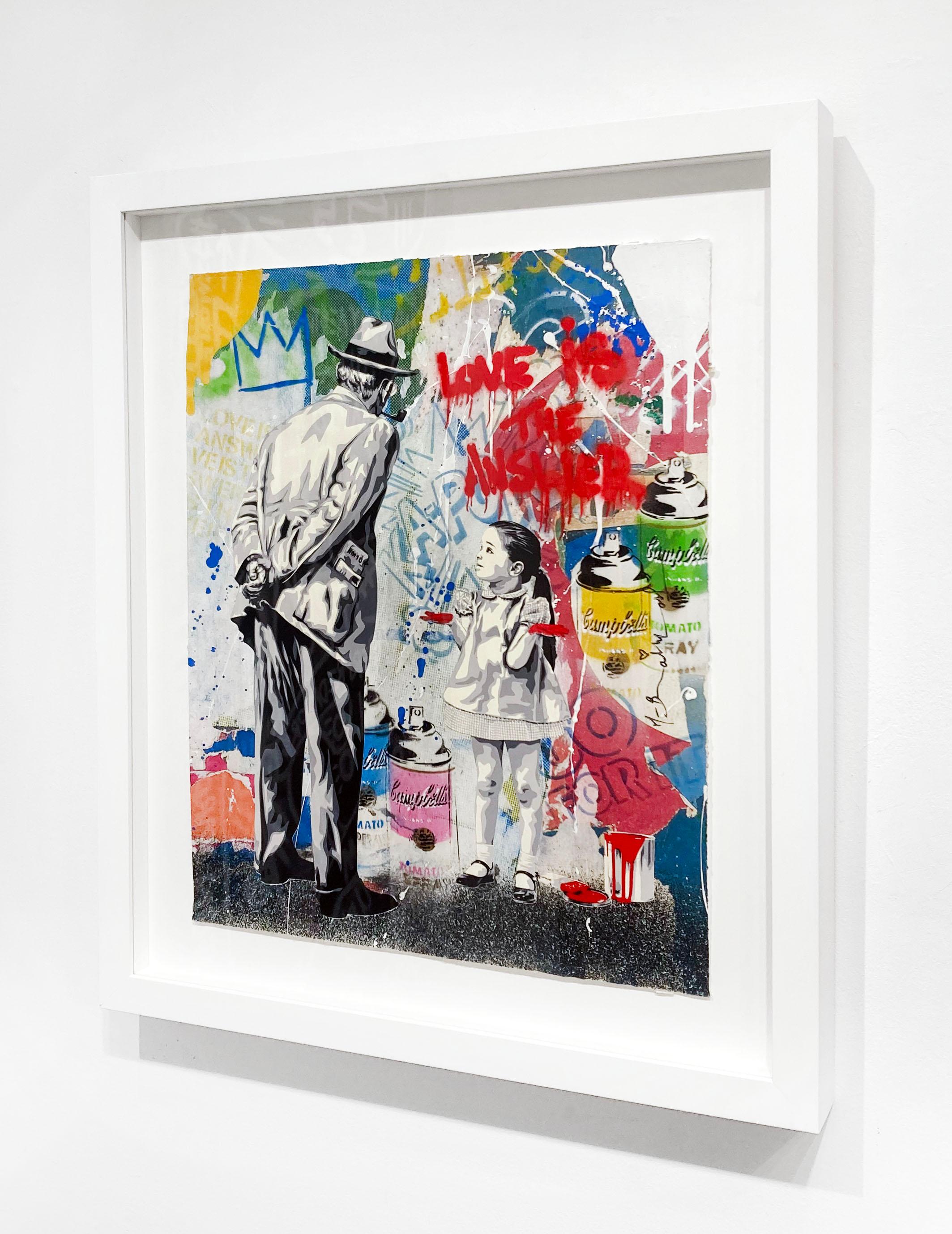 Artiste :  Lavage de cerveau, M.
Titre :  Pris en flagrant délit
Date :  2023
Moyen :  Sérigraphie et techniques mixtes sur papier
Sans cadre Dimensions :  20
