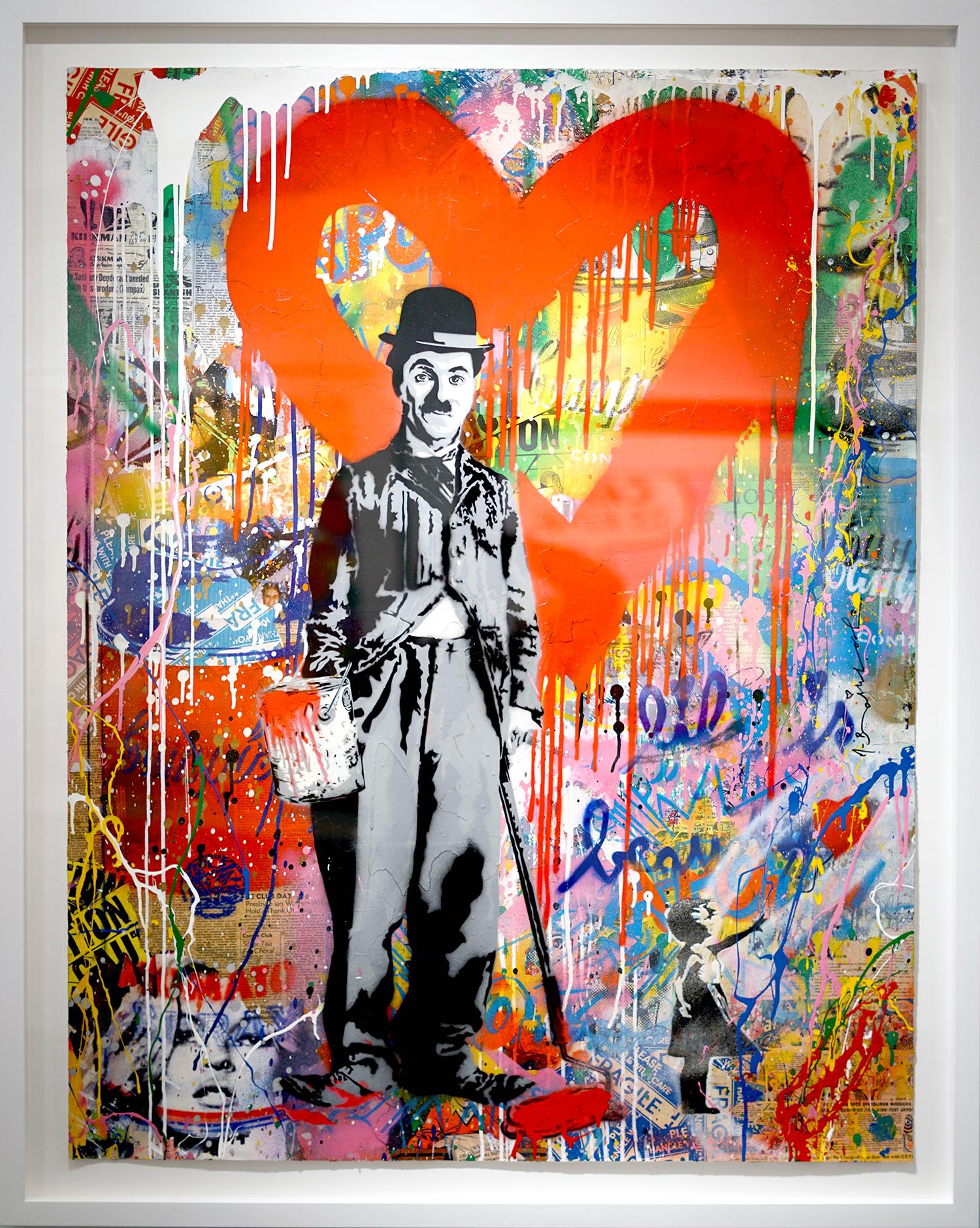 Chaplin - Mixed Media Art by Mr. Brainwash