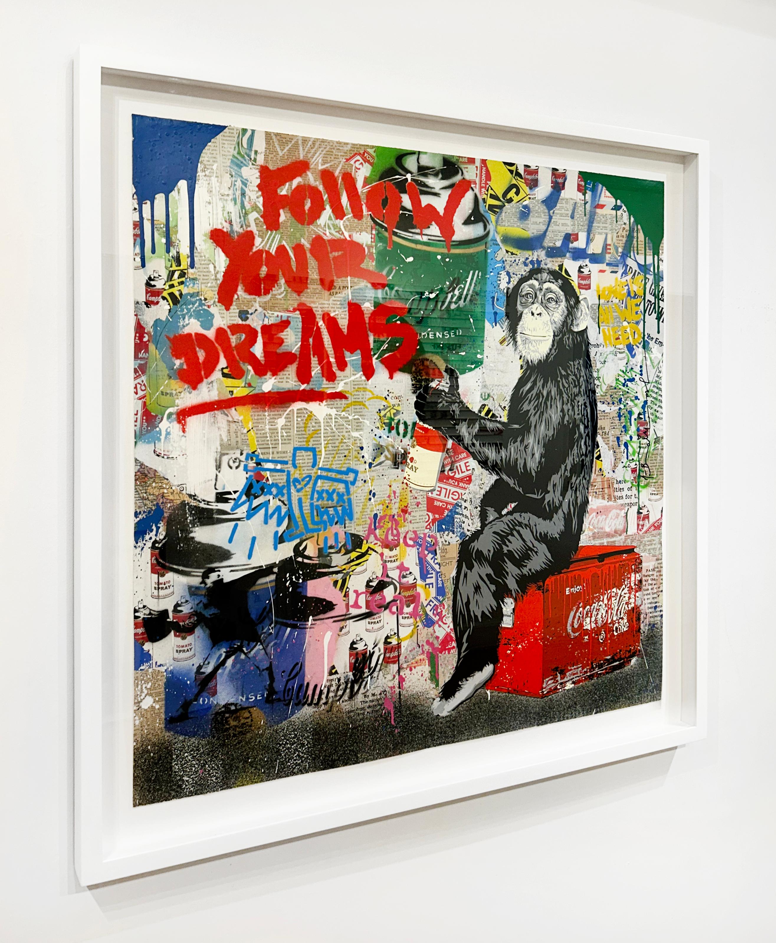 Artist:  Brainwash, Mr.
Title:  Everyday Life
Date:  2024
Medium:  Silkscreen, mixed media on paper
Unframed Dimensions:  36